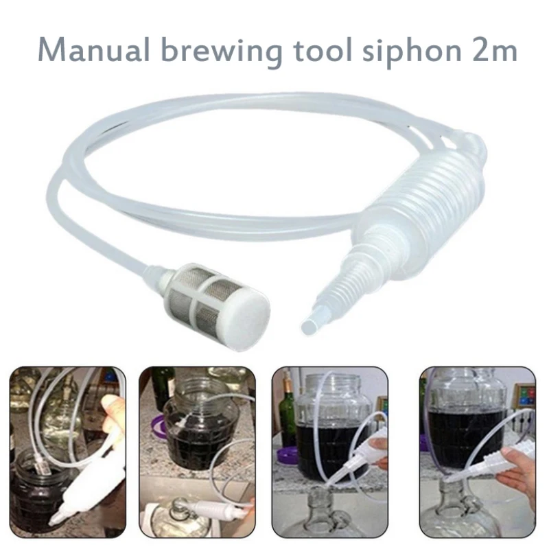 2M Brewing Siphon Hose Wine Beer Making Tool Home Handmade Food Grade Filter Fermentation | Дом и сад