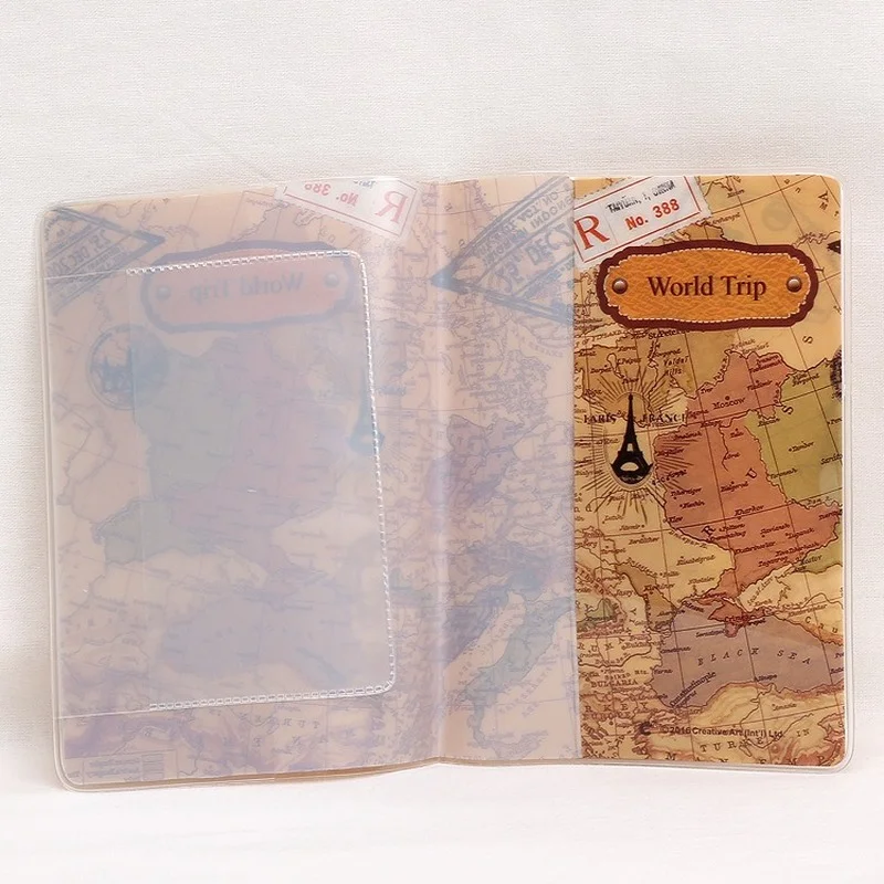 Фото 1pc Map Pattern Passport Cover Waterproof Holder Documents Folder Credit Card Bag Pouch Protective Case 10*14cm | Багаж и сумки