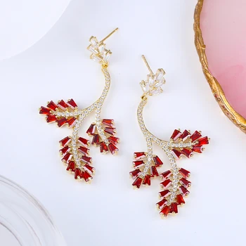 XIUMEIYIZU New Earrings Branch Leaf Design Temperament Sweet Style Jewelry Women Fashion Zirconia Drop Earrings 11.11 Hot Sale
XIUMEIYIZU New Earrings Branch Leaf Design Temperament Sweet Style Jewelry Women Fashion Zirconia Drop Earrings 11.11 Hot Sale