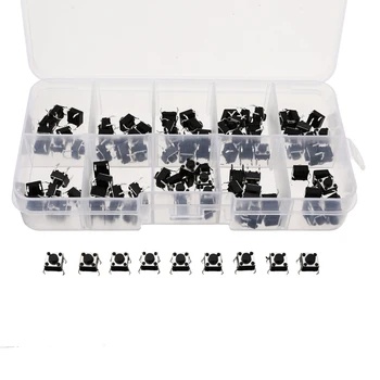 100pcs 4Pin Micro Tactile Push Button Switch Mayitr Miniature Momentary Tact Pushbutton Switches
100pcs 4Pin Micro Tactile Push Button Switch Mayitr Miniature Momentary Tact Pushbutton Switches