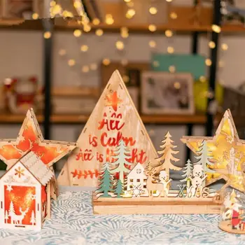 Christmas LED Light Wood Shell Stars Triangle Tree Snowman Shape Lovely Decoration Lamp Night Illumination
Christmas LED Light Wood Shell Stars Triangle Tree Snowman Shape Lovely Decoration Lamp Night Illumination