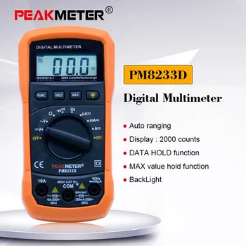 PEAKMETER PM8233D Portable Digital Multimeter Tester Professional Multifunction DC AC Voltmeter Frequency
PEAKMETER PM8233D Portable Digital Multimeter Tester Professional Multifunction DC AC Voltmeter Frequency