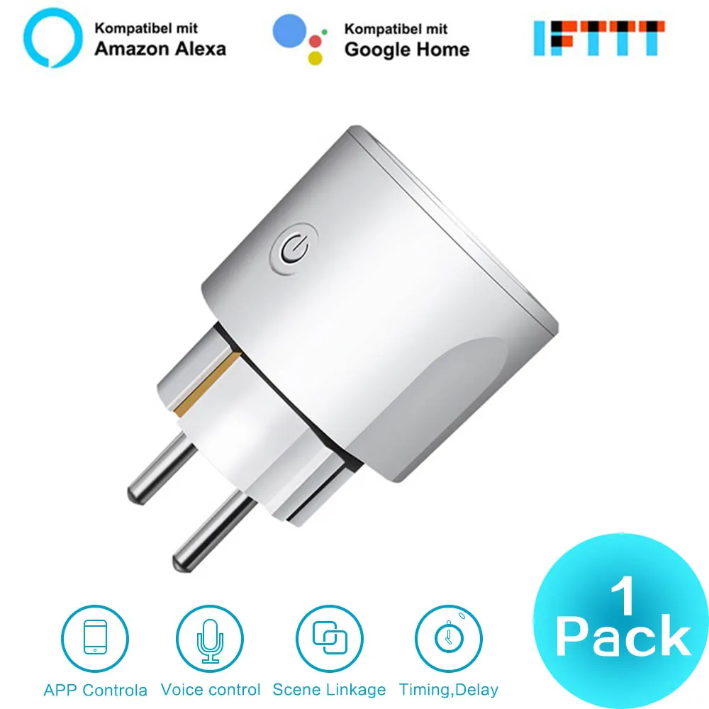 New WIFI Smart EU US UK Plug Smart Switch 16A Timing APP Control Voice Control Support Alexa Google Home for iOS Android Phone
New WIFI Smart EU US UK Plug Smart Switch 16A Timing APP Control Voice Control Support Alexa Google Home for iOS Android Phone