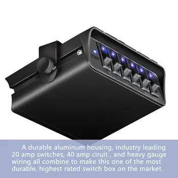 Durable And Practical 12V Switch Box Rocker Emergency Strobe Light 6-Gang Toggle Controller Panel 80A
Durable And Practical 12V Switch Box Rocker Emergency Strobe Light 6-Gang Toggle Controller Panel 80A