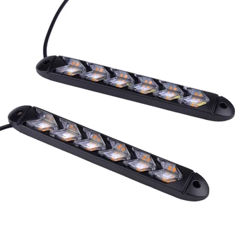 Universal 12V 1 Pair 6 LED DRL Daytime Running Strip Sequential Flowing Turn Signal Lamp Light Car Plastic
Universal 12V 1 Pair 6 LED DRL Daytime Running Strip Sequential Flowing Turn Signal Lamp Light Car Plastic