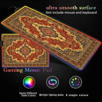 Persian Carpet RGB Large Gaming Mouse Pad Gamer Led Computer Mousepad for Keyboard Desk Mat Mause Big Mouse Mat with Backlight
Persian Carpet RGB Large Gaming Mouse Pad Gamer Led Computer Mousepad for Keyboard Desk Mat Mause Big Mouse Mat with Backlight