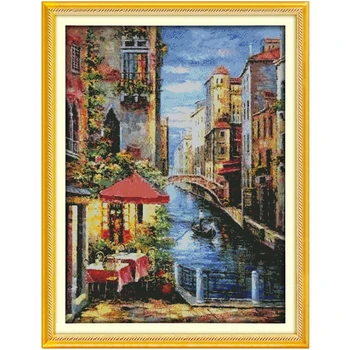 Venetian scene painting counted 11CT 14CT DIY kit Chinese wholesale Cross Stitch embroidery needlework Sets home decor
Venetian scene painting counted 11CT 14CT DIY kit Chinese wholesale Cross Stitch embroidery needlework Sets home decor