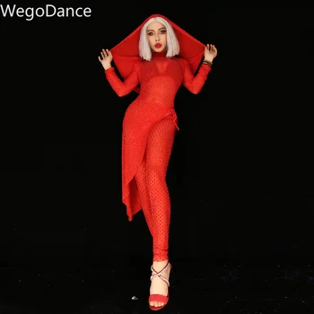 Hot Sale Shining Red Rhinestone Women DS Bar Women Singer Dancer romper bodysuit female jumpsuit 
Hot Sale Shining Red Rhinestone Women DS Bar Women Singer Dancer romper bodysuit female jumpsuit