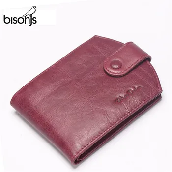 BISONJS Genuine Leather Women Purse Cowhide Card Holder Wallet Zipper Design Coin Purse Pockets Mini Walet Fashion W4408
BISONJS Genuine Leather Women Purse Cowhide Card Holder Wallet Zipper Design Coin Purse Pockets Mini Walet Fashion W4408