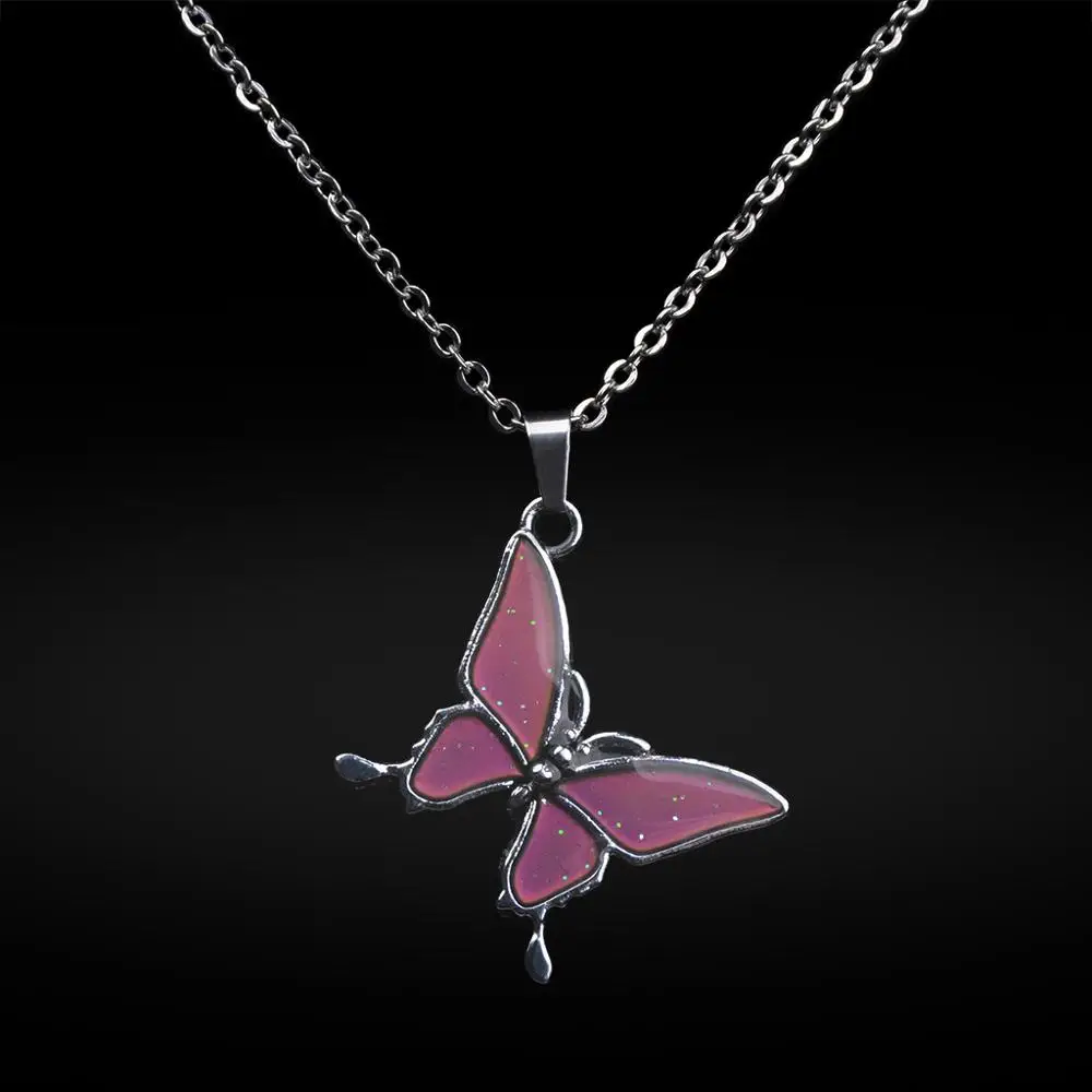Butterfly Necklaces For Women Temperature Control Color Change Necklace Charm Jewelry Animal Chain Pendant Choker Gift
Butterfly Necklaces For Women Temperature Control Color Change Necklace Charm Jewelry Animal Chain Pendant Choker Gift