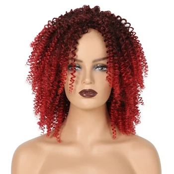 GAKA Short Africa American Red Wig for Black Women Blonde Kinkly Curly Synthetic Afro Wigs
GAKA Short Africa American Red Wig for Black Women Blonde Kinkly Curly Synthetic Afro Wigs