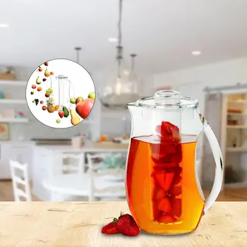 2.5L Lemon Juice Kettle Plastic Cool Cold Water Bottle Acrylic Pot With Filter Fruit Teapot Drink Bottle Home Drinking Set 
2.5L Lemon Juice Kettle Plastic Cool Cold Water Bottle Acrylic Pot With Filter Fruit Teapot Drink Bottle Home Drinking Set