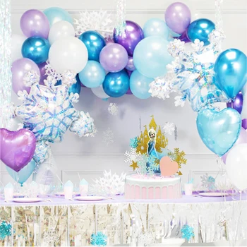 Elsa Anna Princess Snowflake Balloon Garland Arch Kit Birthday Party Ice Snow Queen Metal Balloon Baby Shower Decoration Globos 
Elsa Anna Princess Snowflake Balloon Garland Arch Kit Birthday Party Ice Snow Queen Metal Balloon Baby Shower Decoration Globos