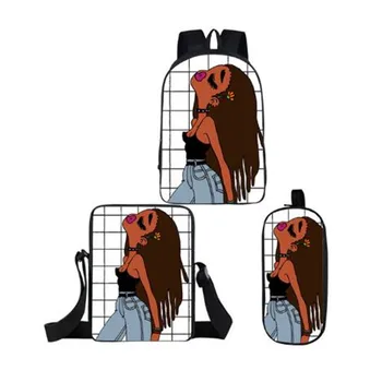 Nopersonality Black Queen African American Girls Printing School bag Set for Teenage Girls Bookbag Children Kids Schoolbags
Nopersonality Black Queen African American Girls Printing School bag Set for Teenage Girls Bookbag Children Kids Schoolbags