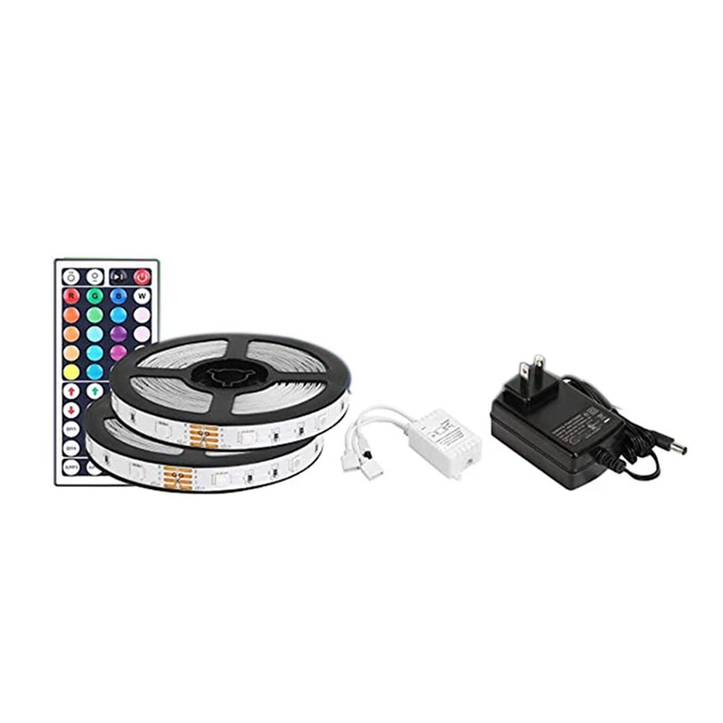 LED Strip Lights, Ultra-Long RGB 5050 LED Strips with Remote Controller and Fixing Clips, Color Changing US PLUG
LED Strip Lights, Ultra-Long RGB 5050 LED Strips with Remote Controller and Fixing Clips, Color Changing US PLUG