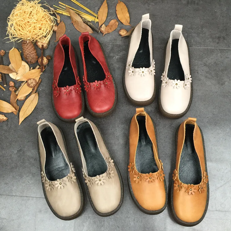 2019 Summer New Style Shoes Women's Casual Leather Shoes Women's Vintage Literature And Art Ladies' Shoes Guangzhou 
2019 Summer New Style Shoes Women's Casual Leather Shoes Women's Vintage Literature And Art Ladies' Shoes Guangzhou