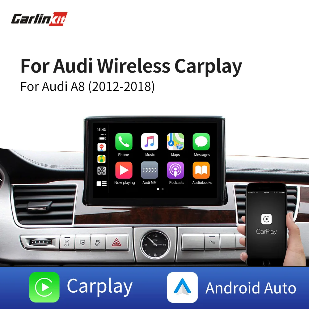 Carlinkit Wireless Decoder 2.0 For Audi A8 3G/3G+MMI 2012-2018 Multimedia Interface Wireless Apple Carplay/Android Auto Airplay
Carlinkit Wireless Decoder 2.0 For Audi A8 3G/3G+MMI 2012-2018 Multimedia Interface Wireless Apple Carplay/Android Auto Airplay