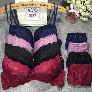Women Underwear New Sexy Lace Solid Bra Thong Sets Female Casual Lingerie Suit Lace Bra Panties Ladies' Push Up Bra Coatume Hot
Women Underwear New Sexy Lace Solid Bra Thong Sets Female Casual Lingerie Suit Lace Bra Panties Ladies' Push Up Bra Coatume Hot