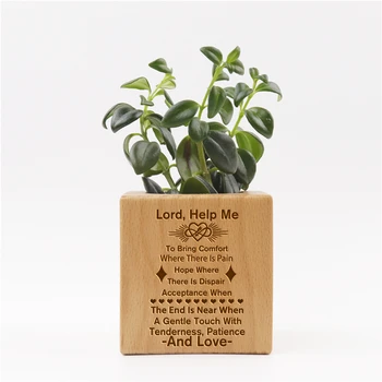Square Mini Wooden Succulent Flower Pot Plant Engraved Gifts Customzed Dropshpping Lord Help Me Personalized Gift 2020 HP0007
Square Mini Wooden Succulent Flower Pot Plant Engraved Gifts Customzed Dropshpping Lord Help Me Personalized Gift 2020 HP0007