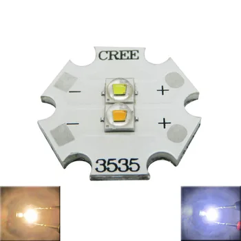 2Beads Cree XPE2 White 6000-6500K 3W + Cree XPE2 Warm White 3000-3500K 3W Led Emitter Lamp Light On 20MM Aluminum PCB Board
2Beads Cree XPE2 White 6000-6500K 3W + Cree XPE2 Warm White 3000-3500K 3W Led Emitter Lamp Light On 20MM Aluminum PCB Board