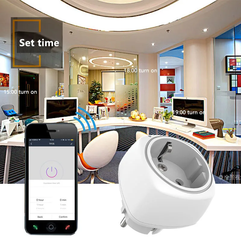 WiFi Smart Plug Home Power Socket Plug Basic Wireless WiFi APP Remote Control Timer Switch Adapter EU Plug
WiFi Smart Plug Home Power Socket Plug Basic Wireless WiFi APP Remote Control Timer Switch Adapter EU Plug