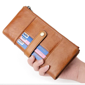 100% leather men wallet men long clutch bag RFID anti-theft business wallet multi-card pocket
100% leather men wallet men long clutch bag RFID anti-theft business wallet multi-card pocket