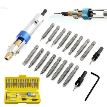 20PC Piece Set High Speed Steel Countersunk Head Bit Screwdriver Screwdriver Conversion Double Hold Quick Change Half Time Drill
20PC Piece Set High Speed Steel Countersunk Head Bit Screwdriver Screwdriver Conversion Double Hold Quick Change Half Time Drill
