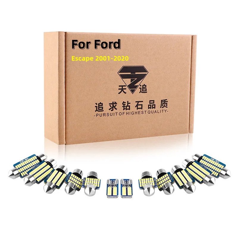 Car Lamps For Ford Escape 2001-2020 Canbus LED Interior Map Dome Reading Trunk Light No Error Auto Lighting Accessories 
Car Lamps For Ford Escape 2001-2020 Canbus LED Interior Map Dome Reading Trunk Light No Error Auto Lighting Accessories