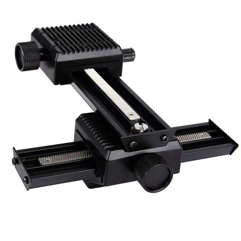 4 Way Focusing Rail Slider Bracket for DSLR Camera Macro Focus Photography for Canon Nikon Sony (Black)
4 Way Focusing Rail Slider Bracket for DSLR Camera Macro Focus Photography for Canon Nikon Sony (Black)