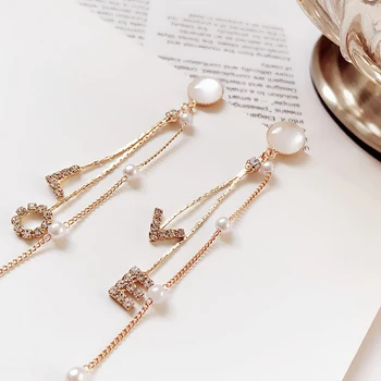 XIYANIKE Tassel Beads Love Combination Earrings Korean Women Elegant Long Pendant Earrings 2020 Lover Gift Wedding Jewelry
XIYANIKE Tassel Beads Love Combination Earrings Korean Women Elegant Long Pendant Earrings 2020 Lover Gift Wedding Jewelry