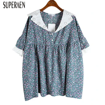 SuperAen Lace Women Chiffon Korean Style Wild Fashion Casual Ladies Blouses and Tops Sweet Summer New 2020 Women Clothing 
SuperAen Lace Women Chiffon Korean Style Wild Fashion Casual Ladies Blouses and Tops Sweet Summer New 2020 Women Clothing