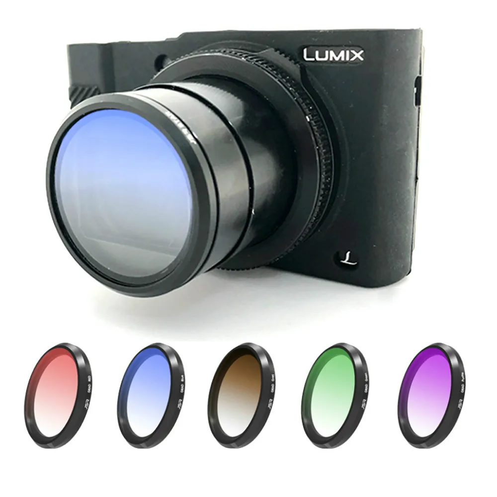 Фильтр для объектива камеры Panasonic LX10 LX100 градиентный Красный Фиолетовый фильтр sony