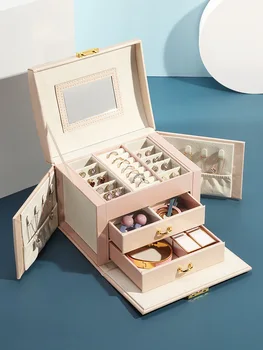 Jewelry Packaging Box Casket Box For Jewelry Exquisite Makeup Case Jewelry Organizer Container Boxes Graduation Birthday Gift 
Jewelry Packaging Box Casket Box For Jewelry Exquisite Makeup Case Jewelry Organizer Container Boxes Graduation Birthday Gift