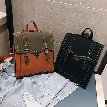 Multifunction School Bags For Teenage Girls Vintage Women Backpack Leather Female Black Bag Lady Mochila Feminina Bagpack
Multifunction School Bags For Teenage Girls Vintage Women Backpack Leather Female Black Bag Lady Mochila Feminina Bagpack