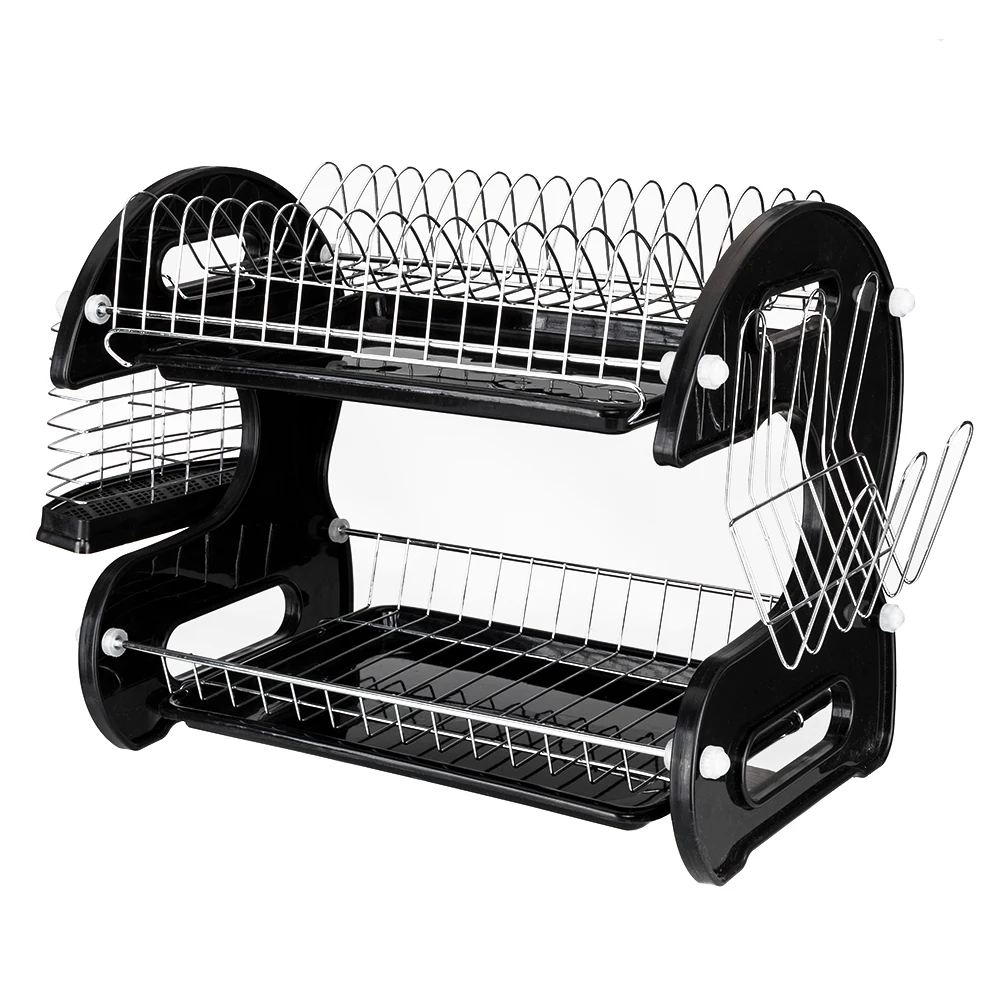 Multifunctional Kitchen Storage Organizer Dual Layers Drying Rack for Bowl,Dishes,Chopsticks,Spoon Collection Shelf Dish Drainer
Multifunctional Kitchen Storage Organizer Dual Layers Drying Rack for Bowl,Dishes,Chopsticks,Spoon Collection Shelf Dish Drainer