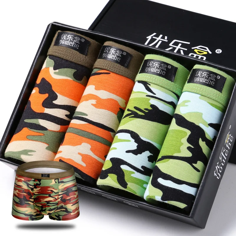 4pcs Mens Underwear Boxers Men Boxer Camouflage Underwear Breath Boxershort Panties Man Boxeur Homme Underpants Men Boxers Hot 
4pcs Mens Underwear Boxers Men Boxer Camouflage Underwear Breath Boxershort Panties Man Boxeur Homme Underpants Men Boxers Hot