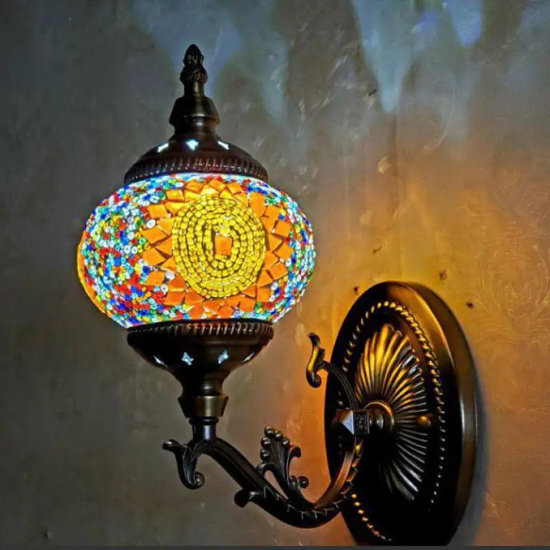 Turkish National Wind Wall Lamp Retro Nostalgic Romantic Tv Wall Balcony Corridor Ktv Cafe Wall Lamp
Turkish National Wind Wall Lamp Retro Nostalgic Romantic Tv Wall Balcony Corridor Ktv Cafe Wall Lamp