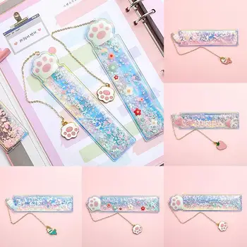 1pc Kawaii Oil Quicksand Ruler Pink Color Cartoon Pendant Bookmark Pvc Drawing Ruler Reglas De Patchwork Stationery Supplies
1pc Kawaii Oil Quicksand Ruler Pink Color Cartoon Pendant Bookmark Pvc Drawing Ruler Reglas De Patchwork Stationery Supplies