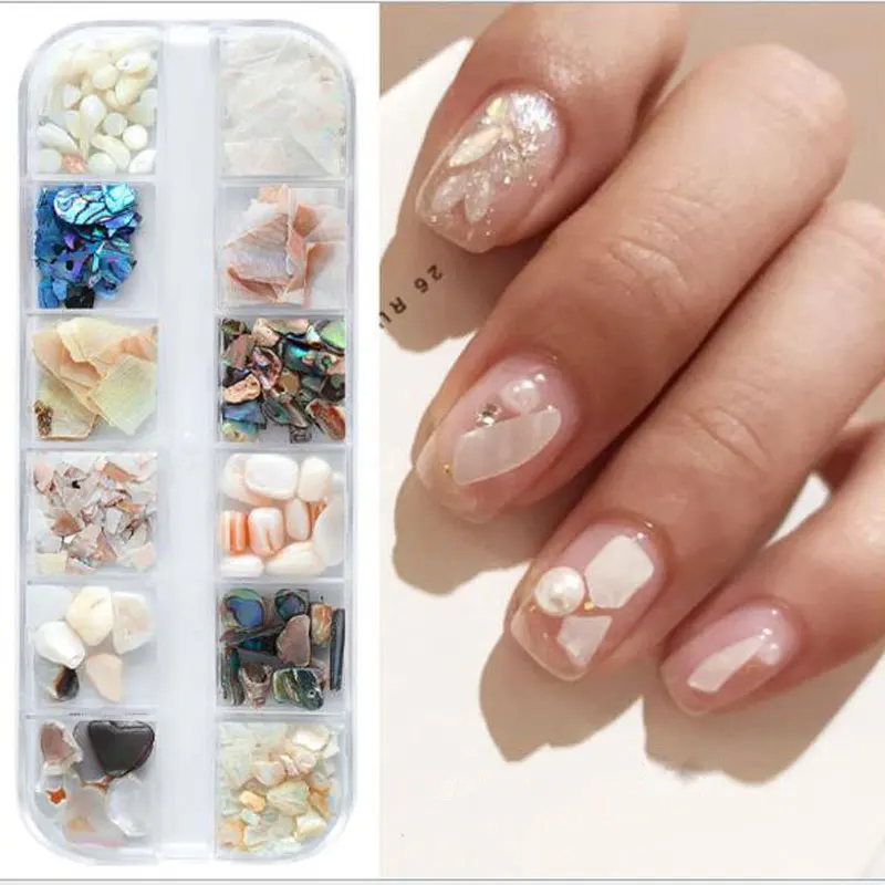 Mix 3D Shiny Abalone Pearl Shell Slice Rhinestone Flake Nail Art Stones Charms Spangles Tips Nail Supplies for Professionals
Mix 3D Shiny Abalone Pearl Shell Slice Rhinestone Flake Nail Art Stones Charms Spangles Tips Nail Supplies for Professionals