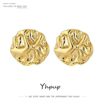 Yhpup Fashion Korean Irregular Statement Geometric Stud Earrings Bump Copper Gold Statement Earrings For Women Party Jewelry
Yhpup Fashion Korean Irregular Statement Geometric Stud Earrings Bump Copper Gold Statement Earrings For Women Party Jewelry