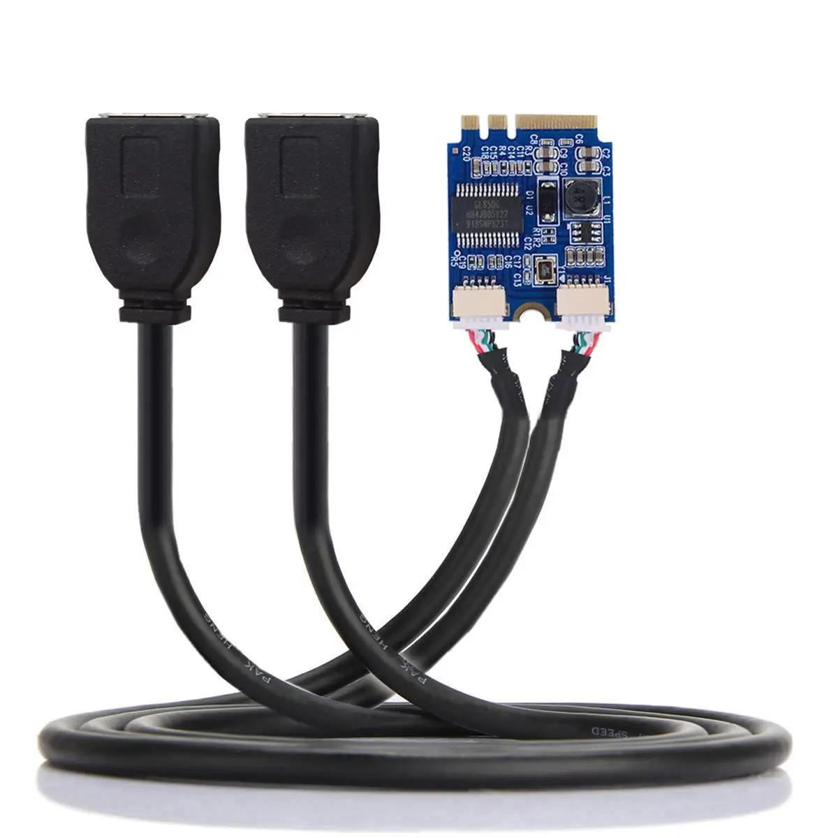 Zihan NGFF M.2 A/E Key to Dual USB 2.0 Cable Notebook External Separate Interface Cable
Zihan NGFF M.2 A/E Key to Dual USB 2.0 Cable Notebook External Separate Interface Cable