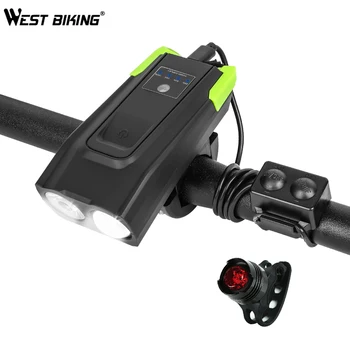 WEST BIKING 4000mAh LED Intelligent Bicycle Light IPX3 Waterproof USB Rechargeable Bike Front Light Bicycle Flashlight Bike Lamp
WEST BIKING 4000mAh LED Intelligent Bicycle Light IPX3 Waterproof USB Rechargeable Bike Front Light Bicycle Flashlight Bike Lamp
