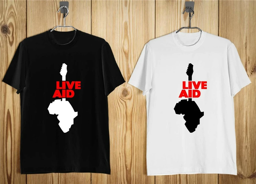 Live Aid Africa 1985 Logo Concer Men'S T-Shirt Black White S-2Xl Free Shipping Light Tee Shirt
Live Aid Africa 1985 Logo Concer Men'S T-Shirt Black White S-2Xl Free Shipping Light Tee Shirt