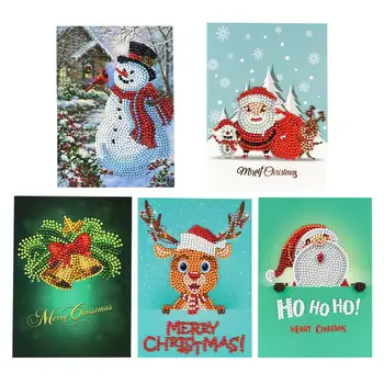 5Pcs 5D Christmas Card DIY Diamond Picture Christmas Card Diamond Christmas Card Happy Holiday Card
5Pcs 5D Christmas Card DIY Diamond Picture Christmas Card Diamond Christmas Card Happy Holiday Card