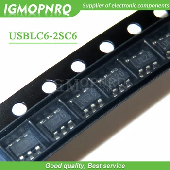100pcs/lot USBLC6-2SC6 USBLC6 UL26 SOT23-5 ESD Protector New Original Integrated Circuit New Original Free Shipping
100pcs/lot USBLC6-2SC6 USBLC6 UL26 SOT23-5 ESD Protector New Original Integrated Circuit New Original Free Shipping