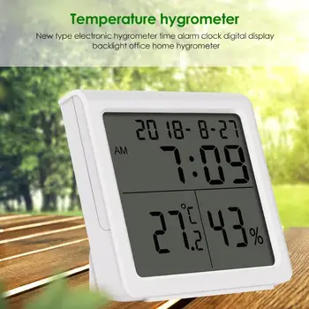 Multifunctional Home Thermometer Hygrometer Automatic Electronic Temperature Monitor Clock with Backlight (without batteries)
Multifunctional Home Thermometer Hygrometer Automatic Electronic Temperature Monitor Clock with Backlight (without batteries)