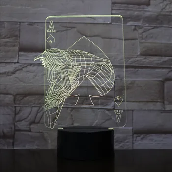 3D Lamp Poker A battery powered color changing with remote best birthday present personalized decoration led night light lamp
3D Lamp Poker A battery powered color changing with remote best birthday present personalized decoration led night light lamp