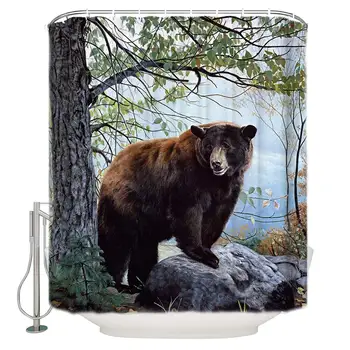 Shower Curtains Cute Bear Animal on The Tree Waterproof Polyester Fabric Shower Curtain Liner for Home/Apartment/Dormitory
Shower Curtains Cute Bear Animal on The Tree Waterproof Polyester Fabric Shower Curtain Liner for Home/Apartment/Dormitory