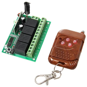 DC 12V 10A 4CH Wireless Remote Control Switch Security System Smart Home Controller for Light/Electronics
DC 12V 10A 4CH Wireless Remote Control Switch Security System Smart Home Controller for Light/Electronics