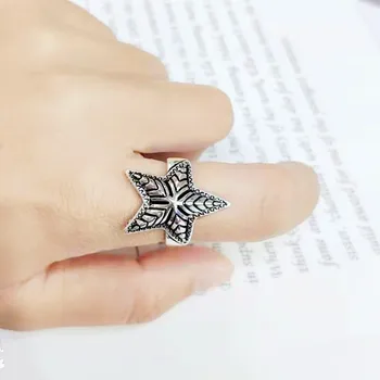 Punk Vintage 925 Sterling Silver Star Rings For Women Men Gothic Antique Rings Boho Jewelry Anillos
Punk Vintage 925 Sterling Silver Star Rings For Women Men Gothic Antique Rings Boho Jewelry Anillos
